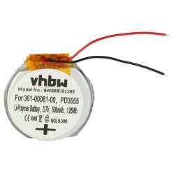   VHBW Smartwatch Akku PD3555w, 361-00061-00, PD3555 - 500 mAh 3,7 V Li-Polymer