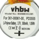 VHBW Smartwatch Akku PD3555w, 361-00061-00, PD3555 - 500 mAh 3,7 V Li-Polymer