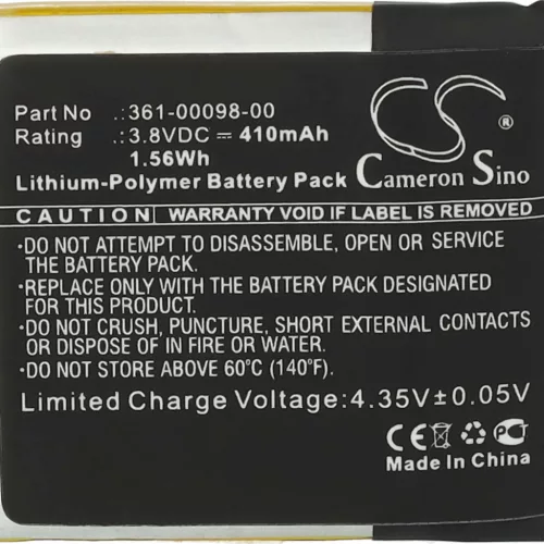 VHBW Smartwatch Akku Garmin 361-00098-00 - 410 mAh 3,8 V Li-Polymer