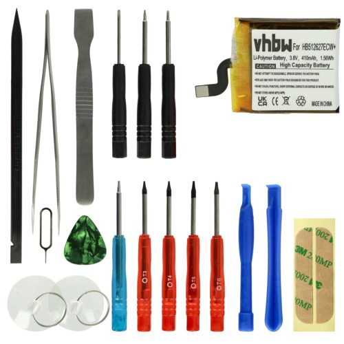 VHBW Smartwatch Akku Huawei HB512627ECW - 410 mAh 3,8 V Li-Polymer