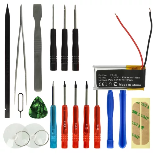 VHBW Smartwatch Battery Fitbit FB407 - 45 mAh 3.7 V Li-polymer