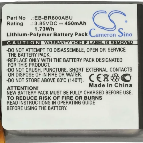 VHBW Smartwatch Akku EB-BR800ABU, GH43-04855A - 450 mAh 3,85 V Li-Polymer