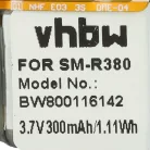 VHBW Smartwatch Akku EB-BR380, EB-BR380FBE - 300 mAh 3,7 V Li-Polymer