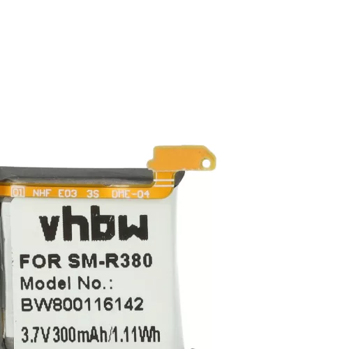 VHBW Smartwatch Akku EB-BR380, EB-BR380FBE - 300 mAh 3,7 V Li-Polymer