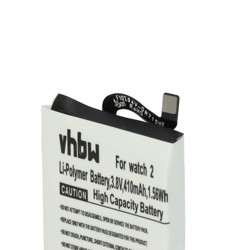 VHBW Smartwatch Battery Huawei HB512627ECW, 1ICP5/26/27 - 410 mAh 3.8 V Li-polymer