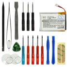 VHBW Smartwatch Akku Garmin 361-00034-02 - 300 mAh 3,7 V Li-Polymer