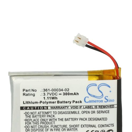 VHBW Smartwatch Akku Garmin 361-00034-02 - 300 mAh 3,7 V Li-Polymer