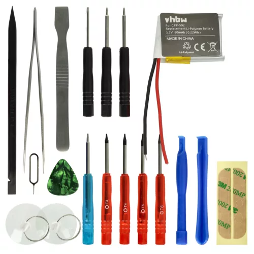 VHBW Smartwatch Akku Fitbit LSSP411415 - 60 mAh 3,7 V Li-Polymer