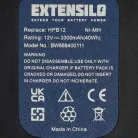 VHBW Electric Tool Battery A12EX, A1712, A12-XJ, A12, A12E - 3300 mAh 12 V NiMH