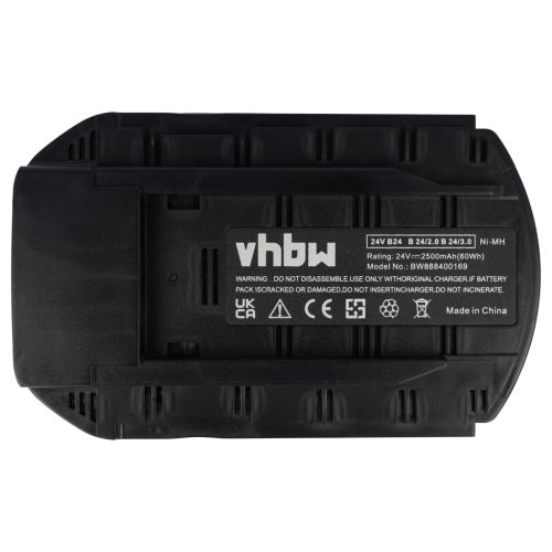 VHBW Electric Tool Battery Hilti B24/3.0, B24/2.0, B24 - 2500 mAh 24 V NiMH