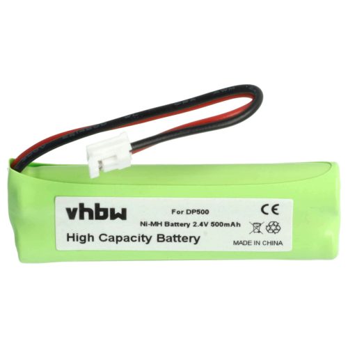 VHBW Wired phone battery GPHC05RN01, GP1010, VT50AAAALH2BMJZ - 500 mAh 2.4 V NiMH