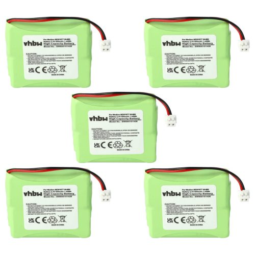 VHBW Telefon Akku GP0827, 5M702BMX, GP0748, GP0747, GP0735 - 600 mAh 2,4 V NiMH