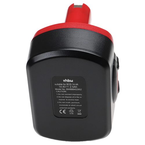 VHBW Electric Tool Battery for Bosch 2 607 335 263, 1617S0004W - 2500 mAh 14.4 V NiMH