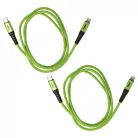 VHBW Lightning Cable USB C, Thunderbolt 3 - 100 cm Green Black