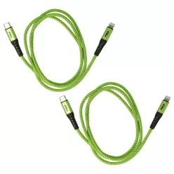   VHBW Lightning Cable USB C, Thunderbolt 3 - 100 cm Green Black