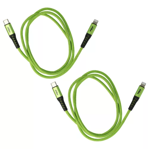 VHBW Lightning Cable USB C, Thunderbolt 3 - 100 cm Green Black