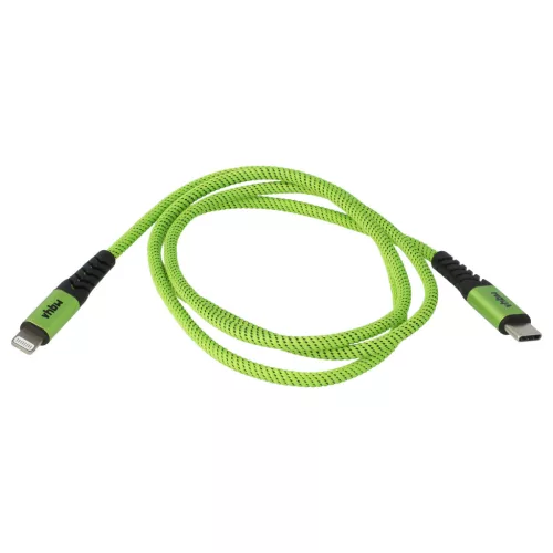 VHBW Lightning Cable USB C, Thunderbolt 3 - 100 cm Green Black