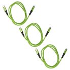 VHBW Lightning Kábel - USB C, Thunderbolt 3 Apple MacBook Apple iOS-hoz - Zöld Fekete, 100cm