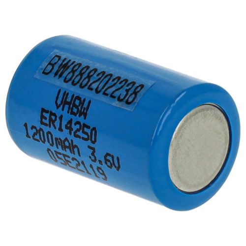 VHBW Batterie ER14250, 1/2AA, 1770-XZ, 3B26, 418-0076, 60-0576-100 - 1200 mAh 3,6 V Li-SOCl2