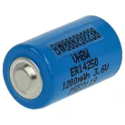 VHBW Batterie ER14250 1/2AA, 1770-XZ, 3B26, 418-0076, 60-0576-100 - 1200 mAh 3,6 V Li-SOCl2