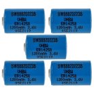 VHBW Batterie ER14250 1/2AA, 1770-XZ, 3B26, 418-0076, 60-0576-100 - 1200 mAh 3,6 V Li-SOCl2