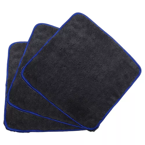 VHBW Car Care Kit - 3x 1200 GSM Microfiber Cloths, 1x Washing Glove