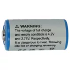 VHBW Dual Charger for CR123A Batteries - 700 mAh 3.6 V Li-Ion