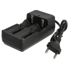 VHBW Dual Charger for CR123A Batteries - 700 mAh 3.6 V Li-Ion