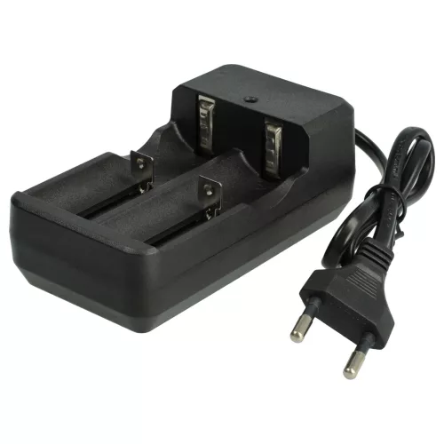 VHBW Dual Charger for CR123A Batteries - 700 mAh 3.6 V Li-Ion