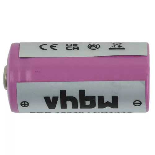 VHBW Dual Charger for CR123A Batteries - 800 mAh 3.6 V Li-Ion