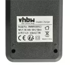 VHBW Dual Charger for CR123A Batteries - 800 mAh 3.6 V Li-Ion