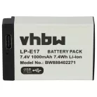 VHBW Akku Canon LP-E17 Ersatz - 1000 mAh 7,4 V Li-Ion