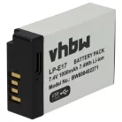 VHBW Akku Canon LP-E17 Ersatz - 1000 mAh 7,4 V Li-Ion