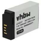 VHBW Akku Canon LP-E17 Ersatz - 1000 mAh 7,4 V Li-Ion