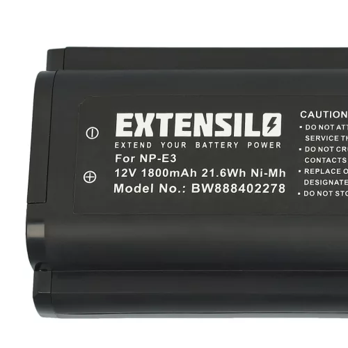 VHBW Battery Canon 7084A002, 7084A001, NP-E3 - 1800 mAh 12 V NiMH