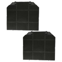   2x Aktivkohlefilter als Ersatz für AEG EFF72 für Neff Kochfeld - 26,5 x 23,5 x 1,5 cm