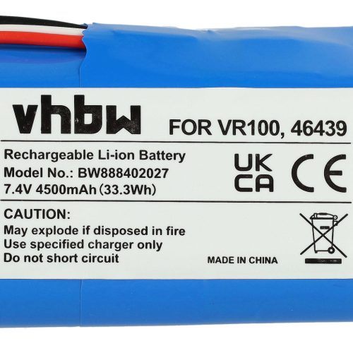 VHBW Akku Vorwerk PN46439, SCM61932, 46439 - 4500 mAh 7,4 V Li-Ion