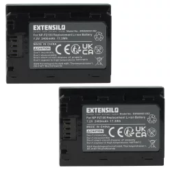 VHBW Camera Battery NP-FZ100 - 2400 mAh 7.2 V Li-Ion