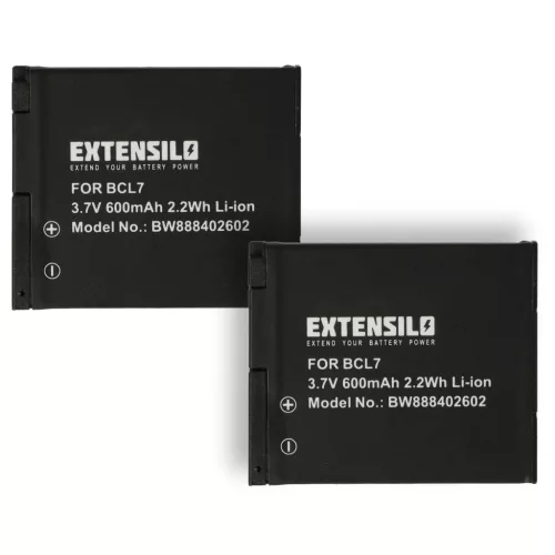 VHBW Camera Battery DMW-BCL7, DMW-BCL7E - 600 mAh 3.7 V Li-Ion