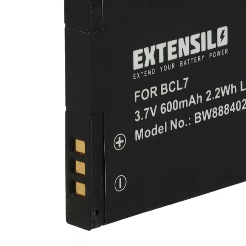 VHBW Camera Battery DMW-BCL7, DMW-BCL7E - 600 mAh 3.7 V Li-Ion