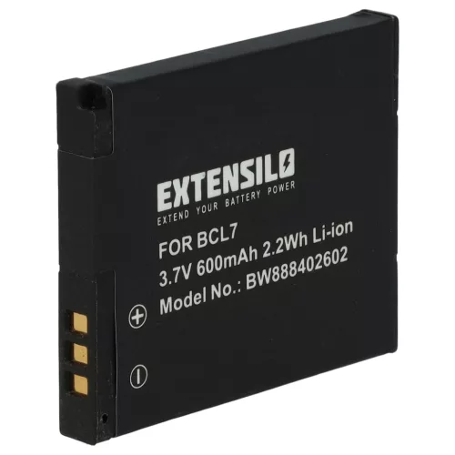 VHBW Kamera Akku DMW-BCL7, DMW-BCL7E - 600 mAh 3,7 V Li-Ion