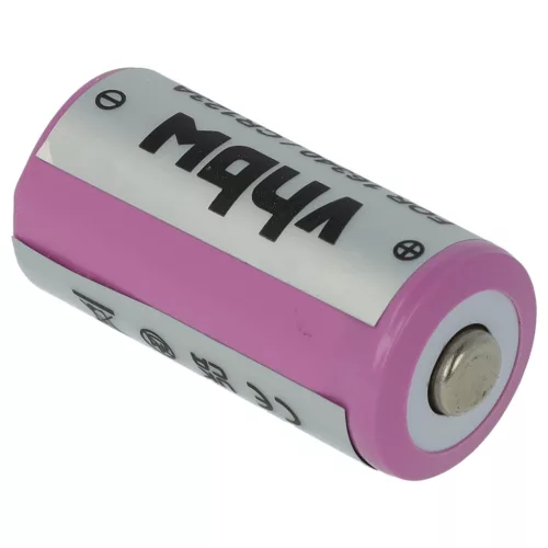 VHBW Universeller Akku 16340, DL123A, CR123R, CR17335, EL123AP, CR17345, CR123A - 800 mAh 3,6 V Li-Ion