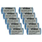 VHBW Akku 16340, DL123A, CR123R, CR17335, EL123AP, K123LA, CR17345, CR123A - 700 mAh 3,6 V Li-Ion