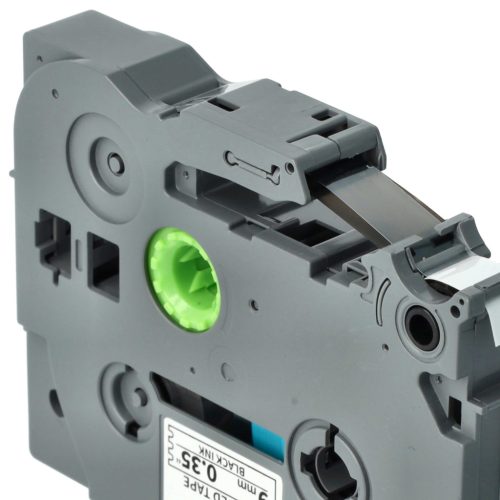 VHBW Label Tape Brother TZ-221, TZE-221 Substitute - 9 mm Black/White