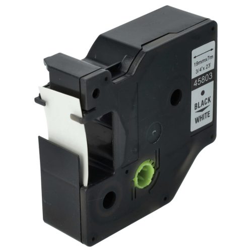 VHBW Label Tape Dymo 45803, D1, S0720830 - 19 mm Black-White