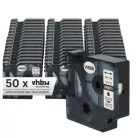 VHBW Label Tape Dymo D1, 43613 - 6 mm Black/White