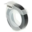VHBW 3D Embossed Label Tape Dymo 520109, 0898130, S0898130 replacement - 9 mm White-Black