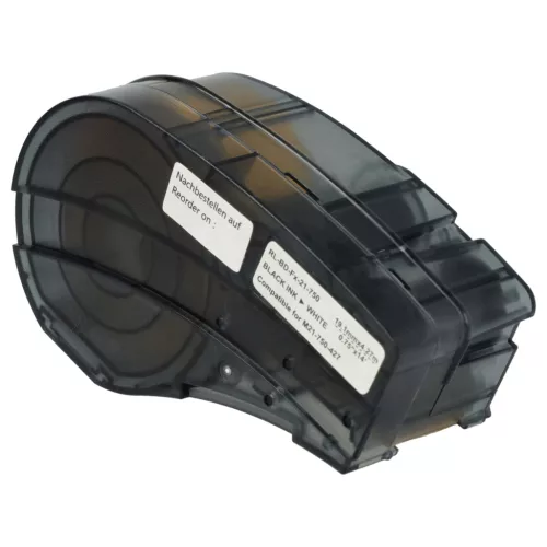 VHBW Label Tape Replacement for Brady M21-750-427 - 19.05 mm Black-White, Vinyl