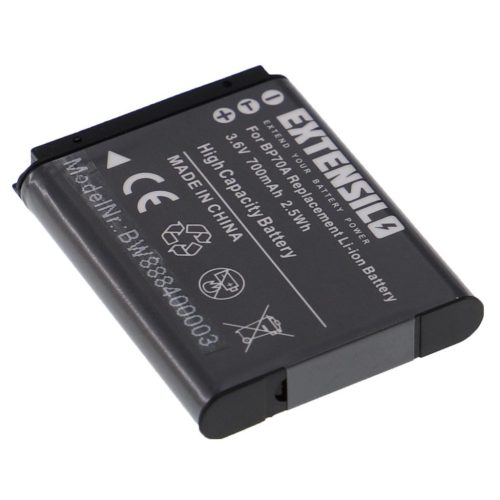 VHBW Samsung BP-70a, SLB-70A, BP70a, EA-BP70A Akku - 700 mAh, 3,6 V, Li-Ion