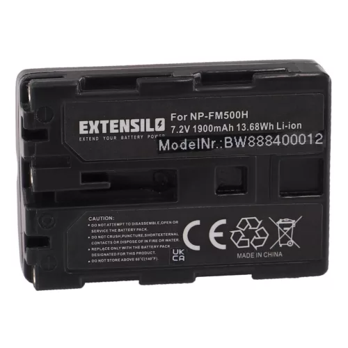 VHBW Sony NP-FM500H battery - 1900 mAh, 7.2 V, Li-Ion